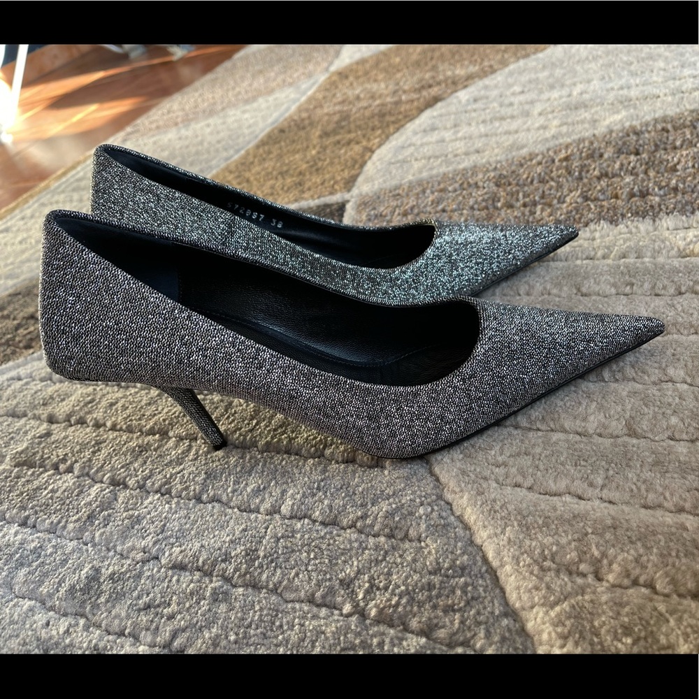 Silver balenciaga knife pumps size 8 - Picture 7 of 9